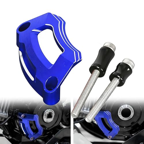 Monkey 125 Engine Stator Crash Guard Compatible with Monkey125 Dax125 Grom125,Cross Cub 110,Ducks125,CT125 Trail 125,Super Cub C125,Super Cab 110 2022-2024 CNC 3D Motorcycle Engine Protector (Blue) - color: Blue