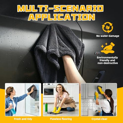 2-Pack Double-Twist Pile Microfiber Towels for Cars 1300 GSM Car Drying Towels (23.62" x 15.75") Ultra Absorbent Microfiber Towel, Streak-Free & Scratch-Free Car Cleaning Supplies with Edgeless Design - size: 23.62 x 15.75 INCH