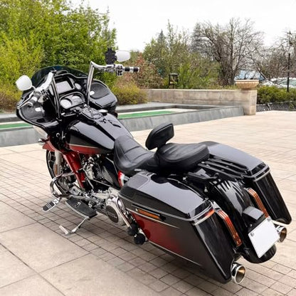 Motorcycle Luggage Rack Luggage Support Shelf for Harley Touring Street Glide Road King Electra Glide 2009-2024 (Gloss Black)