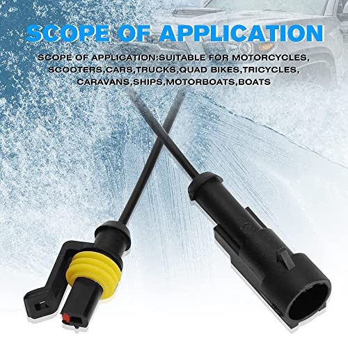 1 Pin Connector Waterproof Connector Plug,Male and Female Way Wire Suitable for car Truck, Boat and Other Wire Connection 10 Pack - size: 1 PIN