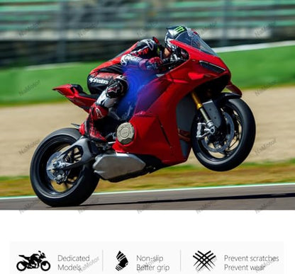 Motorcycle Tank Pads Rubber Protection Adhesive Non-Slip Side Tank Pad For Panigale V4 2025