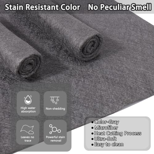 XANGNIER Thickened Magic Cleaning Cloth,8 Pcs Lint Free Cloth,Reusable Microfiber Cleaning Rag for Windows,Mirror,Glass,Car,Gray - color: Gray