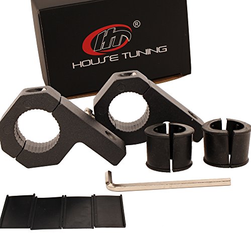 Bar Clamps 0.75 inch (3/4"),0.875 inch (7/8"),1 inch Aluminum Tube Clamps for Led light Bar Fog lamp ATV Whips Mount(2Pack) - size: 0.75~1.0inch