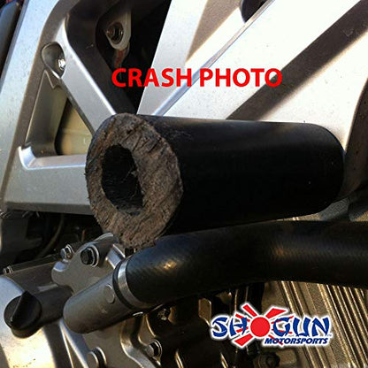 Shogun USA Made Suzuki SV650 SV 650 2003 2004 2005 2007 2008 Black No Cut Frame Sliders SV650S SV 650 S 2009 2010 2011 Black Cut Frame Sliders - 750-5609