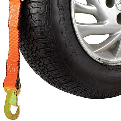 VULCAN Wheel Lift Harnesses with Snap Hooks - Bonnet Style - 2 Pack - PROSeries - 1,600 Pound Safe Working Load - size: PROSeries Orange
