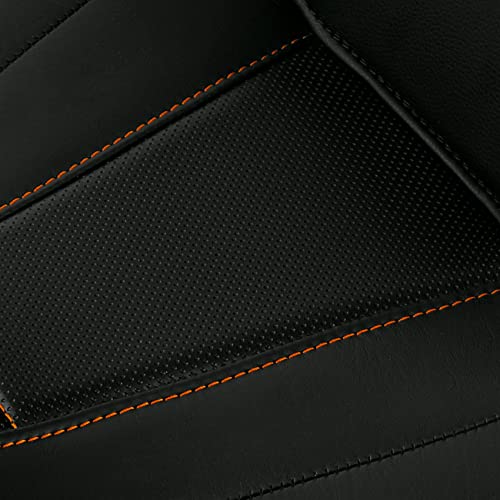 SLMOTO Motorcycle Driver Passenger Seat For Harley Touring Road King Street Glide Road Glide Electra Glide 1997-2007 Black Orange - style: Black and Orange