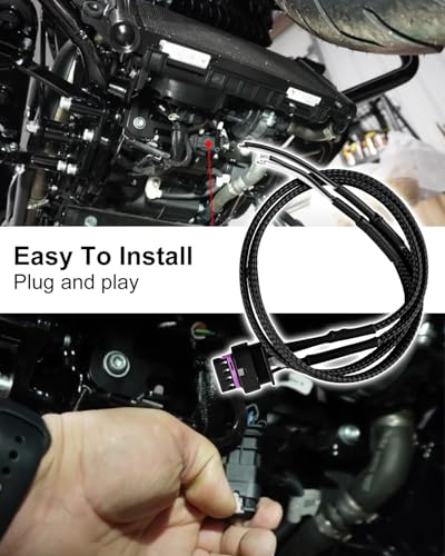ULZOZN Fog Light Wire Harness Fit for Harley Davidson CVO 2023.5-Later Street Glide CVO/ST Road Glide 2024, Wiring Harness Fit for Baja s1/S2/Squadron Pro/Sport, Universal - style: With Terminals