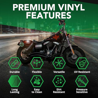 BRIGHT KNIGHT DECALS Reflective Stickers, 17pc Triangle Kit, Reflective Tape Outdoor Waterproof Motorcycle Helmet Stickers for Bikes, Scooters, and Hard Hats, Night Safety High Visibility - color: Red