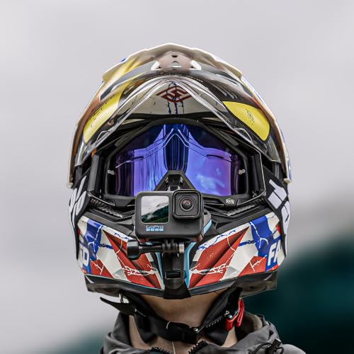 Adjustable Motorcycle Helmet Chin Strap Mount Compatible with GoPro Hero 13/12/11/10/9/8, DJI Action 5 Pro/4/3, AKASO and More (GY-01)