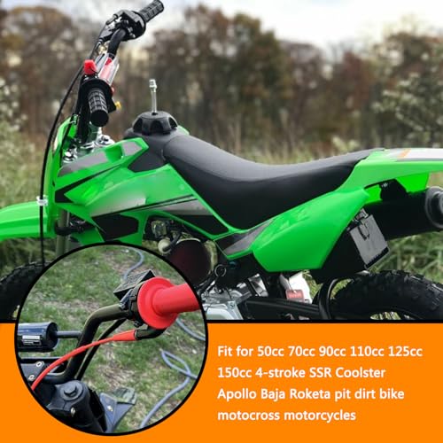 HOLATO 36'' Throttle Cable for SSR70 SSR110 SSR125 50cc 70cc 110cc 125cc Tao Tao DB14 DB24 DB27 Baja Dirt Runner DR70 DR90 DR125 Apollo RFZ XR50 XR70 Coolster Roketa Chinese Pit Dirt Bike Motor Red - color: Red