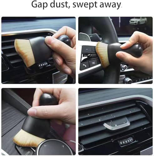 9PCS Car Detailing Brush Set, Complete Auto Cleaning Kit for Interior, Exterior, Air Vents, Dashboard, Wheels, Engine Bay, Scratch-Free Brushes
