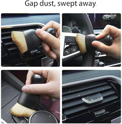 5PCS Car Detailing Brush Set, Auto Cleaning Brushes for Interior Exterior, Air Vents, Dashboard, Wheels, Leather, Premium Soft Bristle Car Detail Kit