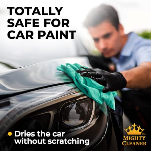 Premium 2pk +1 Free Shammy Cloth for Car Drying - 26"x17" - Super Absorbent Chamois Towel - Scratch-Free, Reusable & Soft Wash Cloth - Car Drying Towels - color: Purple, Blue, Mint