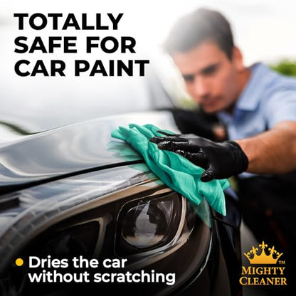 Premium 2pk +1 Free Shammy Cloth for Car Drying - 26"x17" - Super Absorbent Chamois Towel - Scratch-Free, Reusable & Soft Wash Cloth - Car Drying Towels - color: Purple, Blue, Mint