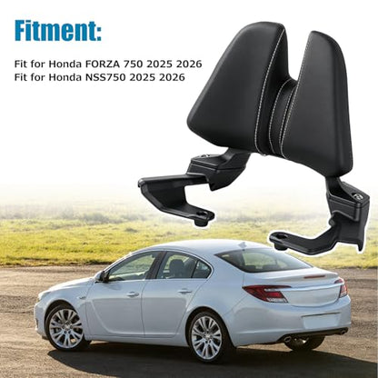 Rear Passenger Seat Backrest Cowl Pad for Honda NSS750 Forza750 2025 2026, Motorcycle Rear Back Rest Cushion