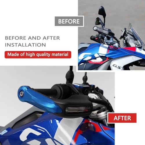 For R1300GS R1300 GS R1300GS ADV 2023 2024 2025 Motorcycle Handlebar Protectors Handguards Sliders (Silver) - color: Silver