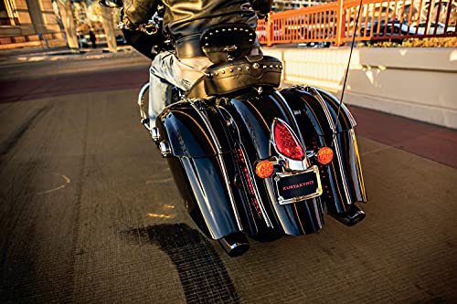 Kuryakyn 2898 LED Rear Fender Strip Lights Plug-&-Play for Indian Motorcycles, Chrome