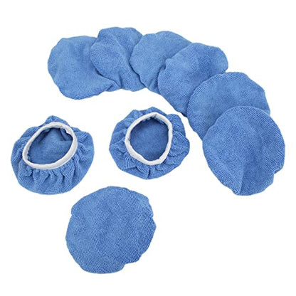 20Piece 6in Microfiber Car Polisher Pad Set for Waxing Polishing Buffing Bonnets Compatible with Cars Motorcycles Boats