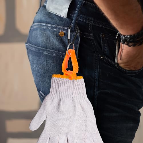 30 PCS Red Glove Clips for Work Glove Holders, Safety Clip Glove Keeper, Gloves Grabber Clips, Gloves Belt Clips for Worker Construction