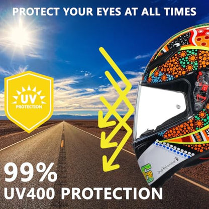 K1 Helmet shield Replacement,K5 Motorcycle Helmet Visor Compatible with K1 K1S K3SV K5 K5S(Revo Deep Blue) - color: Revo Deep Blue