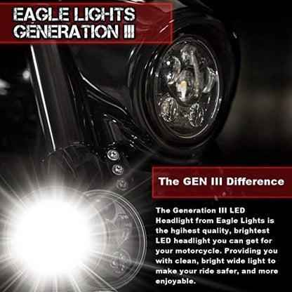 Eagle Lights 8900CG3-SCOUT Indian Scout Motorcycle Headlight Kit, Fits 2014+ Scout 60, Scout and Bobber, Chrome - color: Chrome