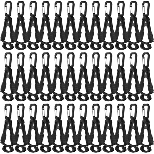 Glove Clips for Work Large Glove Holder Clips Work Safety Anti-drop Keepers for Worker Construction Tool Belts Hats - color: Black
