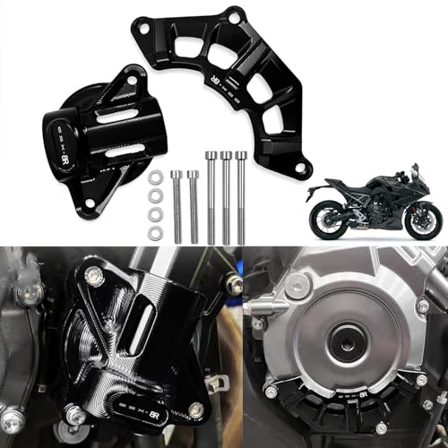 For 2025 GSX8R GSX-8R 2024 2023 Motorcycle CNC Parts Left Right Engine Stator Protective Cover Guard Protectors Frame Slider gsx8r (Black)