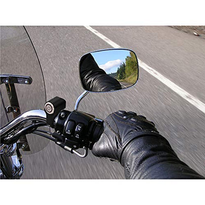 CNC Aluminum Motorcycle Handlebar Switch for 7/8" Bars, 12V 10A ON-Off Switch with Waterproof Rocker & LED Light (Red) for Fog Lights, Horn, Headlight