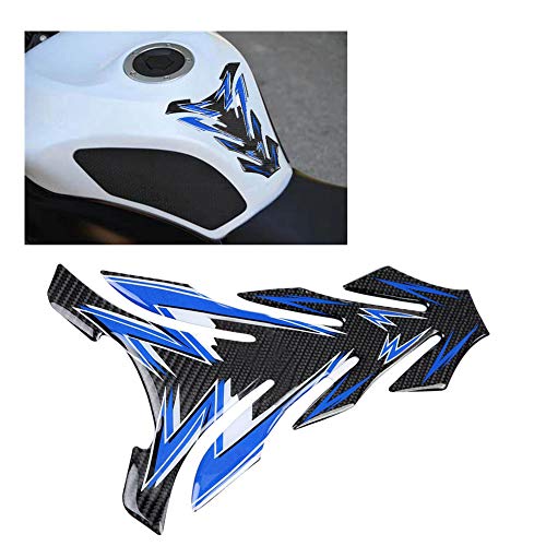 Motorcycle Tank Pad, Real Carbon Fiber Motorcycle Gas Tank Pad Protector Sticker Decal Replacement Direct Pasting Self Adhesive Motorcycle Stickers and Decals