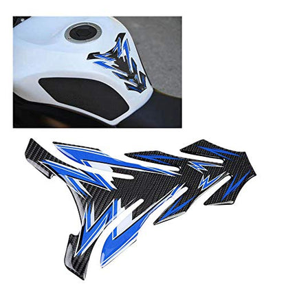 Motorcycle Tank Pad, Real Carbon Fiber Motorcycle Gas Tank Pad Protector Sticker Decal Replacement Direct Pasting Self Adhesive Motorcycle Stickers and Decals