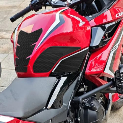 Motorcycle Tank Traction Pad Side Gas Knee Grip Protective Sticker Protector for Honda CBR500R CB500F 2019-2023 (Black) - color: （19-23black）
