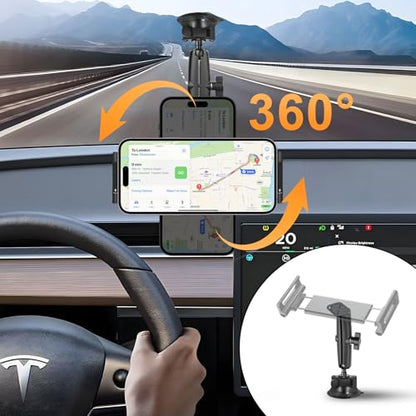 Aluminum Alloy Double Socket Arm Compatible RAM Mount Arm, 1" Double Ball Adapter, 360° Rotation, Extension Rod for Phone Holder, for Bike, Motorcycle, Truck. (Long) - size: Long