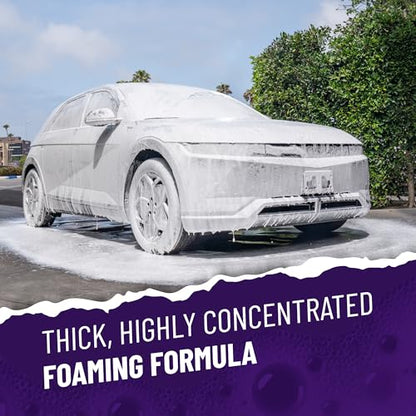 Chemical Guys Extreme Bodywash & Wax Foaming Car Wash Soap - Soap for Foam Cannons, Foam Guns, or Bucket Washes for Cars, Trucks, Motorcycles, RVs, and More, Grape Scent - 64 oz (Half Gallon) - size: 64 Ounce (Pack of 1)