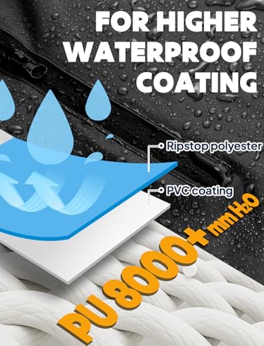 ANYOO Waterproof Rain Poncho Bike Bicycle Rain Capes Lightweight Compact Reusable for Adults - color: Black