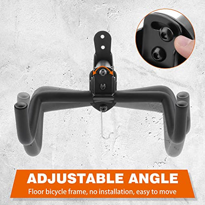 2PACK Bike Rack Garage Bike Wall Mount Bicycle Wall Hanger Bike Hook Bike Storage Rack for Indoor Storage Bike Horizontal Hanger Bicycle Wall Mount Bicycle Wall Rack