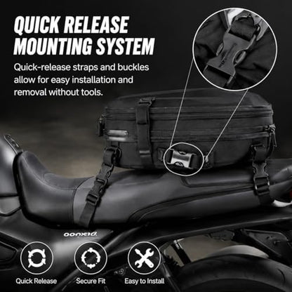Motorcycle Tail Bag For BMW CE 04 2022-2026,Large Hard Shell Capacity Expandable Helmet Storage Bag Scratch-Resistant Wear-Resistant Waterproof