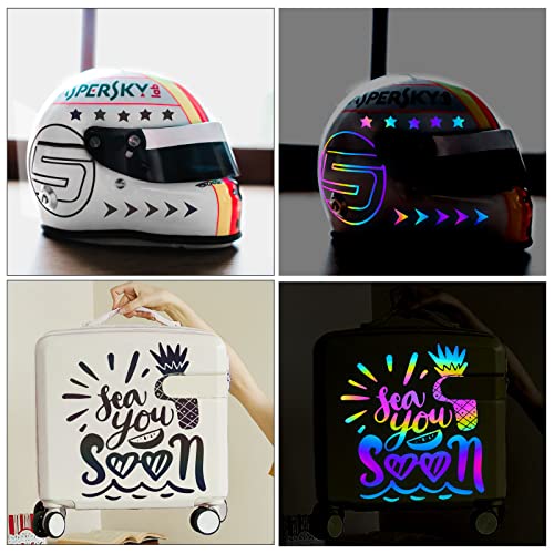 TECKWRAP Black Holographic Reflective Adhesive Vinyl Flashlight Sensitive Vinyl for DIY Craft Cutters, Signs, Scrapbooking, 1ftx5ft - color: Black