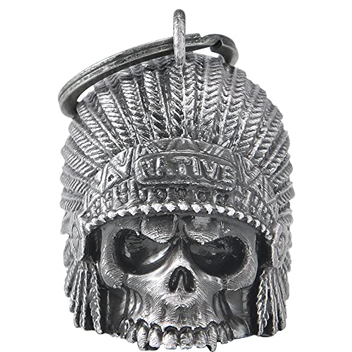 Dream Apparel Motorcycle Bell Guardian Angel Drive Away Gremlin, Biker Bell for Men Women Rider Riding, Good Luck Gift - color: Native