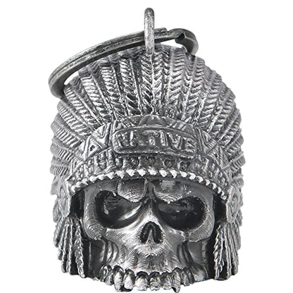 Dream Apparel Motorcycle Bell Guardian Angel Drive Away Gremlin, Biker Bell for Men Women Rider Riding, Good Luck Gift - color: Native
