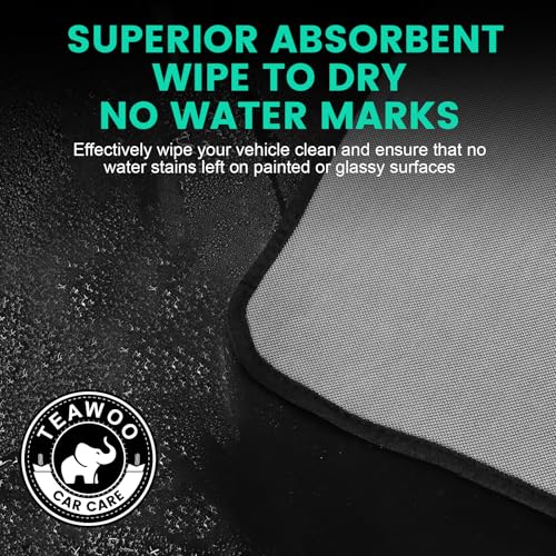 TEAWOO 3-Pack Microfiber Towels for Cars (24" x 35"), Extra Large Super Absorbent Car Drying Towel, Drying Towel for Car & Trucks, Car Towels Drying with No Streaks & Scratches - size: 35"x 24" 3 PACK