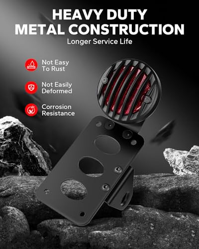 Amazicha 1" Motorcycle LED Tail Brake Light with Bracket, IP67 Waterproof Motorcycle Side Mount License Plate Rear Light Compatible for Harley Sporster Bobber Chopper Yamaha Suzuki Honda Kawasaki - size: 1inch, style: Flat