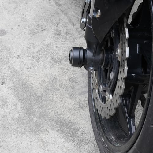 Compatible with Motorcycle S1000RR S1000R S1000XR S 1000RR 1000R 1000XR 2008-2023 2024 2025 2026 Front Wheel Axle Crash Protector Pad Rear Swingarm Spools Slider Stand Accessories (Grey) - color: Grey