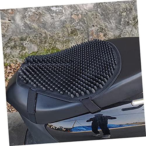 Sosoport Breathable Silicone Motorcycle Seat Cushion Cooling Non Slip Motorbike Seat Pad with Ventilation for Comfortable Riding and Heat Insulation Protection