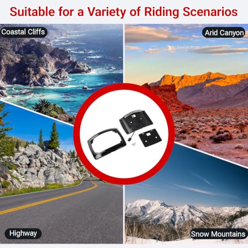 Curved License Plate Holder Bracket Frame LED Light Compatible with Harley Touring 2023.5-up CVO & 2024-up Road Glide Street Glide,CVO Road Glide ST
