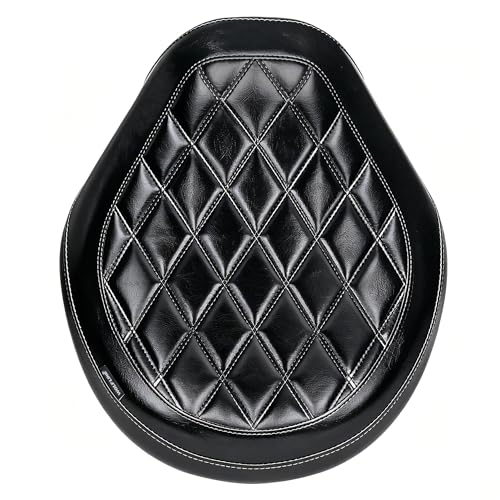 Motorcycle Rider Comfort Seat Fit for CMX1100 Rebel 1100 2021 2022 2023 2024 2025 2026, Leather Front Driver Saddle Solo Cushion Pad, Black Stitching - color: Front - Black-A