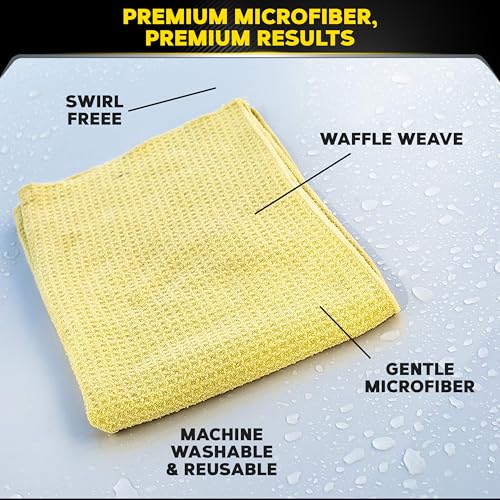 Meguiar's Water Magnet Microfiber Drying Towel - Premium Car Drying Towel That's Super Plush, Water Absorbent & Scratch-Free -1 Pack - size: 1 Drying Towel Pack, style: Microfiber Towel