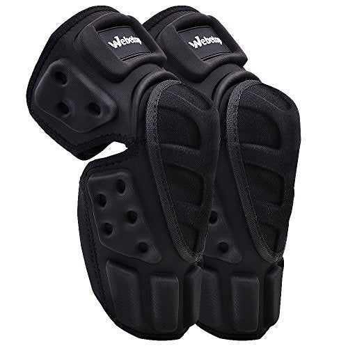 Webetop Motorcycle Knee Pads Adult High-Impact Shield-Resistance Flexible Breathable Adjustable Aramid Fiber +EVA Motocross MTB Shin Guards for Riding Skating Cycling
