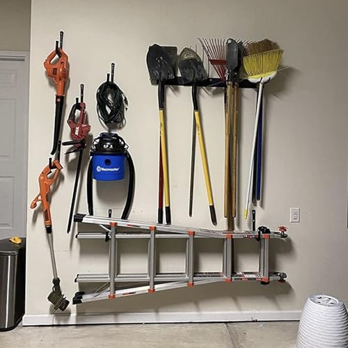 CROISSANT 2Pack Garage Storage Ladder Hook, Suitable for Kayak Hangers for Garage wall, Heavy Duty Hooks for Hanging 50 lbs - size: 9in 2Pack