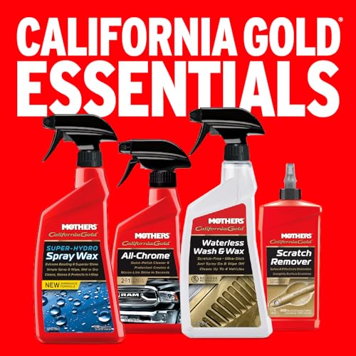 Mothers California Gold Waterless Wash & Wax, 24 oz. — Quick & Easy Car Care Without Water, Spray On & Wipe Off Ultra-Slick Formula Safely Removes Dirt & Grime Scratch-Free (05644) - size: 24 Fl Oz (Pack of 1)