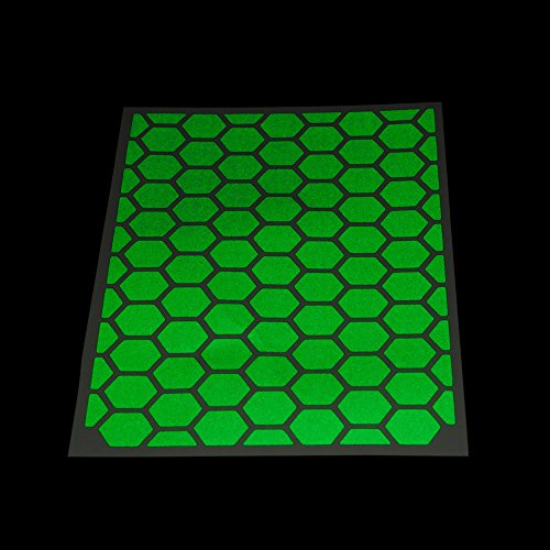 RydeSafe Reflective Decals - Hexagon Kit - Large - color: Green